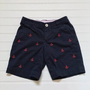 Brooks Brothers Navy Blue Shorts w/ Emb. Anchors Boys 6